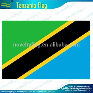 National Flag Usage Printed Type Tanzania Country Flag